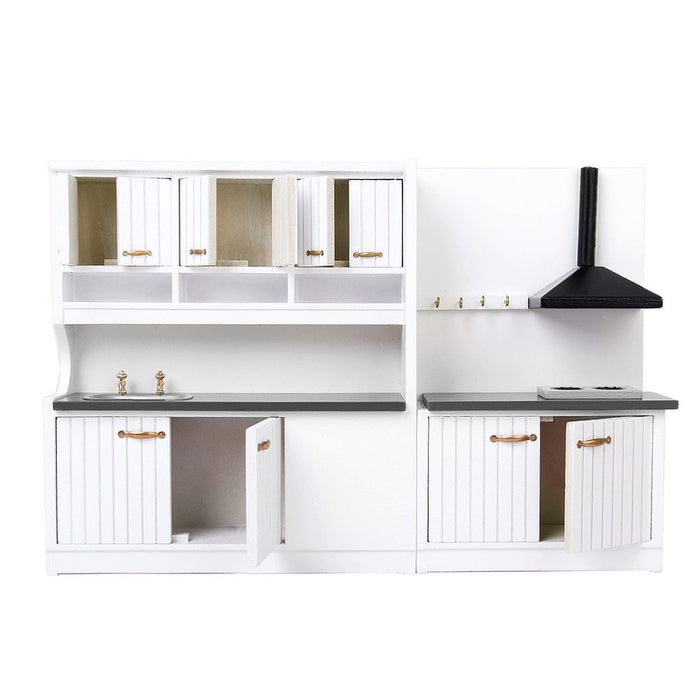 Dollhouse Kitchen Cabinets Two-piece European-style Kitchen