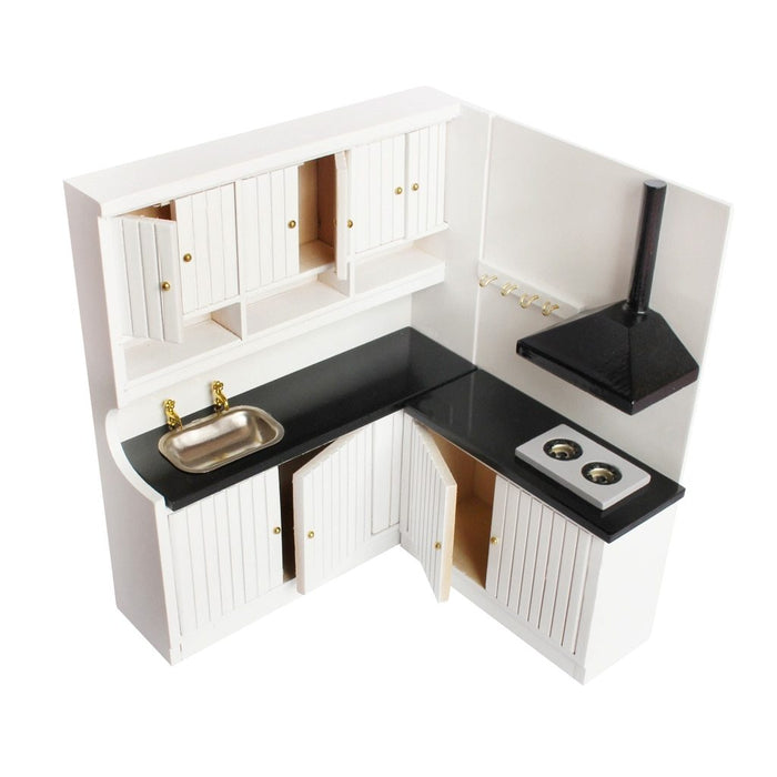 Dollhouse Kitchen Cabinets Two-piece European-style Kitchen