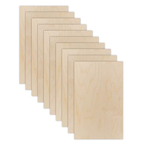 AI Cabinets 10 Pack | 6mm 1/4th inch Premium Baltic Birch Plywood, 12” x 19”,