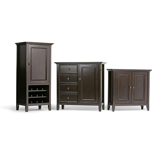 AI Cabinets Amherst SOLID WOOD 32 inch Wide Transitional Low Storage Cabinet