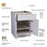 AI Cabinets Brookings Kitchen Wall Cabinets, 18x24x14, White