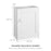 AI Cabinets Brookings Kitchen Wall Cabinets, 18x24x14, White