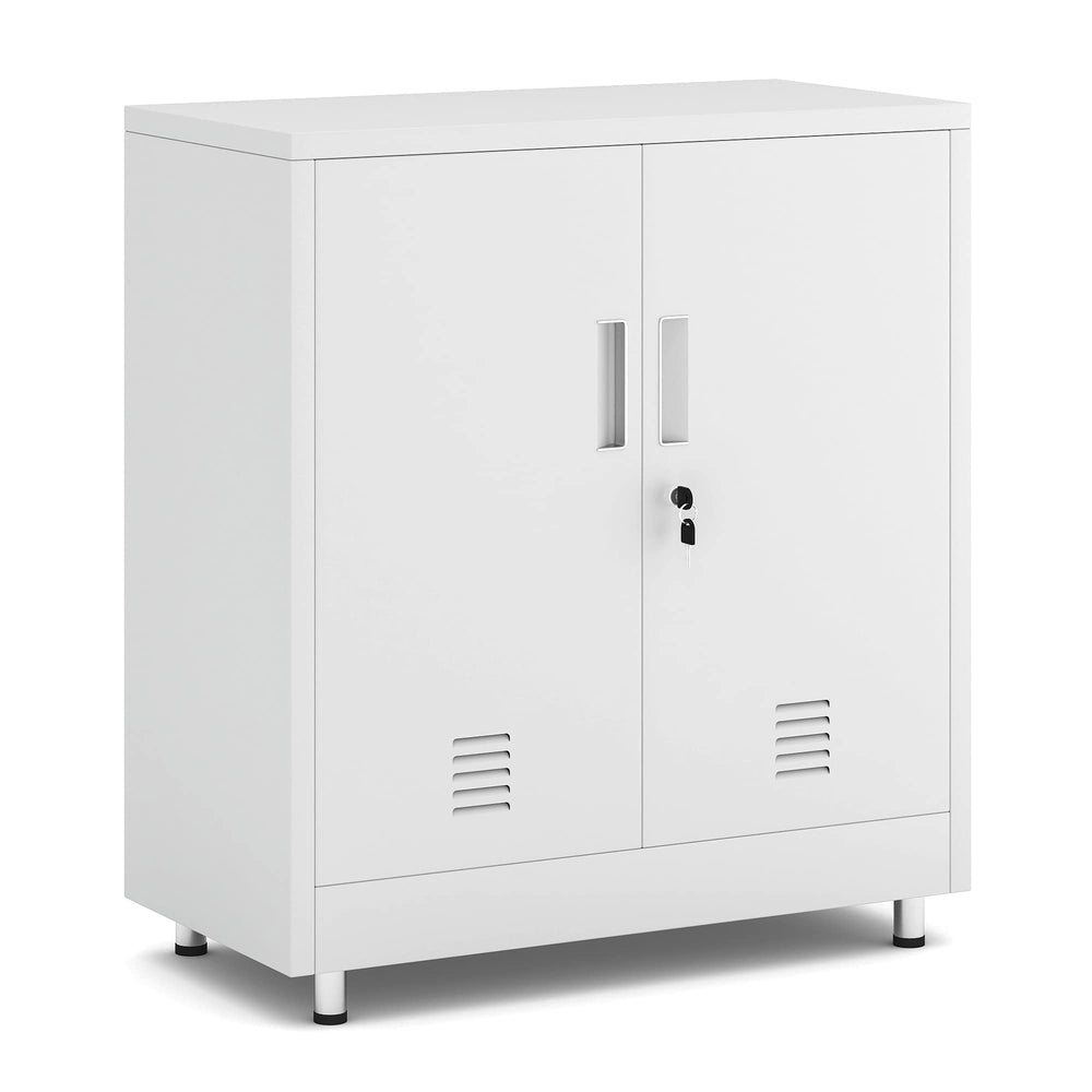 AI Cabinets Metal Storage Cabinet with Locking Doors and Adjustable Shelf,