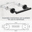 FORIOUS Matte Black Toilet Paper Holder Wall Mount, Sus304 Stainless Steel Towel Ring