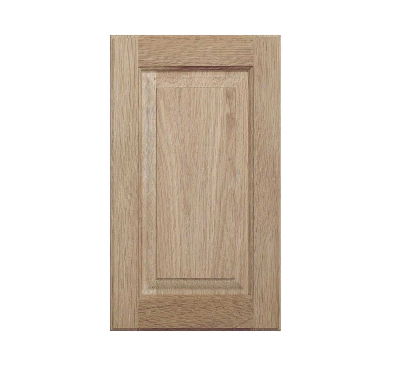 AI Cabinets16.25W x 29H Unfinished Oak Kitchen Cabinet Door Replacement, Raised Panel