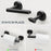 FORIOUS Matte Black Toilet Paper Holder Wall Mount, Sus304 Stainless Steel Towel Ring