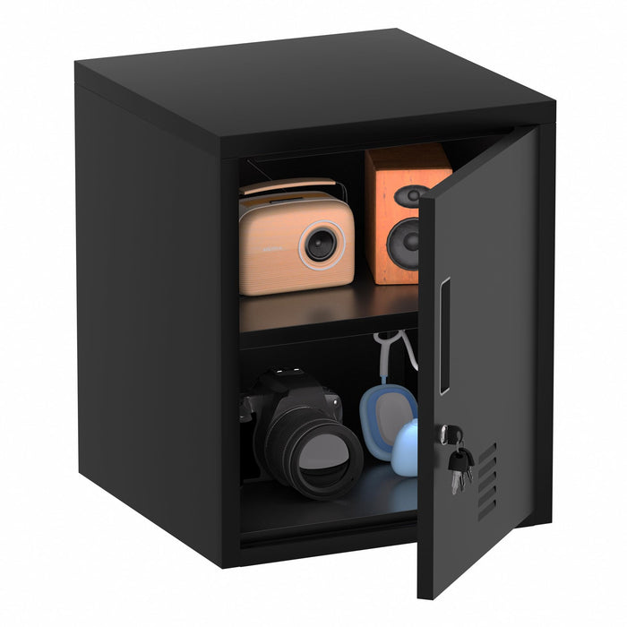 AI Cabinets Metal Storage Locker Cabinet with Locking Door and Adjustable Shelf for Home Office