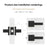 1 Pack Matte Black Door Handle Passage Lever Door Handle Square Non-Locking Lever Set,