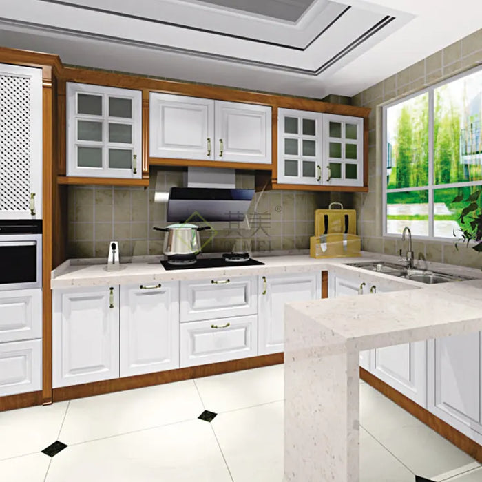 Hot Selling Kitchen Cabinets Pvc Film Pressed Decorative Mdf Wardrobe Door Panel