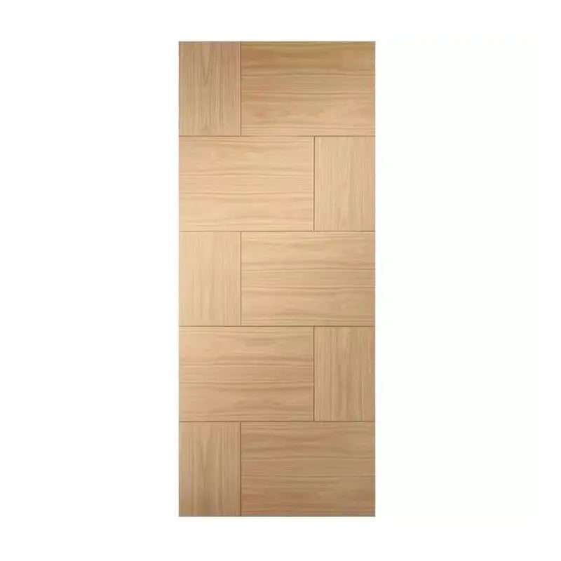 Modernhouse door design oak wood veneer door interior pre hung room doors prices