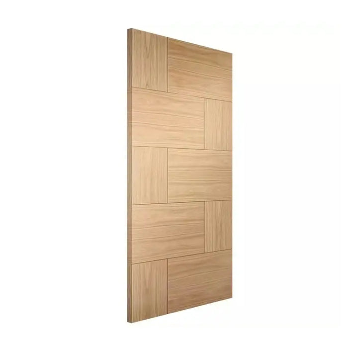 Modernhouse door design oak wood veneer door interior pre hung room doors prices